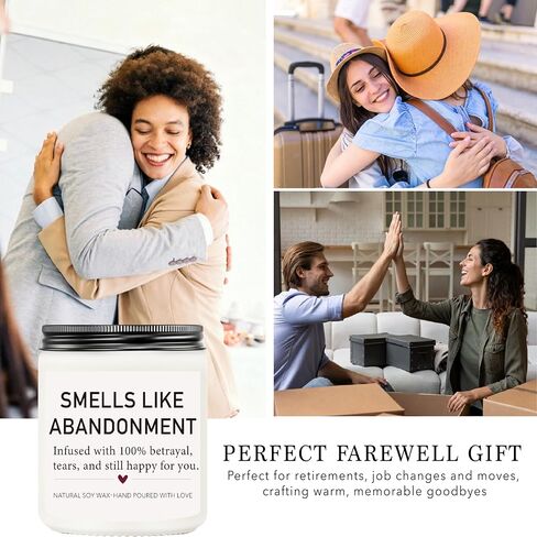 Coworker Leaving Gifts for Women Retirement Gifts Farewell Presents for Colleagues Goodbye Gift Office Humor Going Away Gift Set for Women Smells Like Abandonment Candle Funny Desk Decor in Kuwait