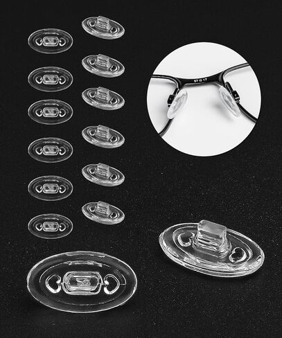6 Pairs Nose Pad Replacement for Oakley Bottle Rocket 4.0 OX3009/Bottle Rocket 2.0 OX3007 Eyeglasses Frame, Silicone Soft Clear Nose Cushion in Kuwait