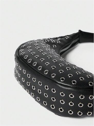 Floerns Women's Leather Boho Handbag Y2k Studded Shoulder Bag Underarm Bag in Kuwait