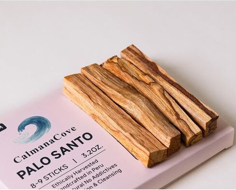 Palo Santo Sticks, Premium Peruvian Holy Wood, 8-9 Sticks, 3.2oz, Ethically Harvested, 100% Natural, for Meditation and Cleansing in Kuwait