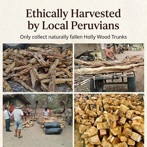 Palo Santo Sticks, Premium Peruvian Holy Wood, 8-9 Sticks, 3.2oz, Ethically Harvested, 100% Natural, for Meditation and Cleansing in Kuwait