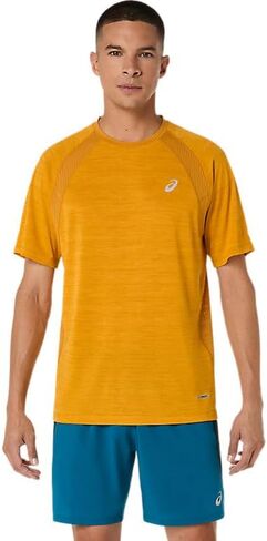 ASICS Men's Road Short Sleeve TOP Running Apparel in Kuwait