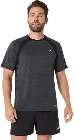 ASICS Men's Road Short Sleeve TOP Running Apparel in Kuwait