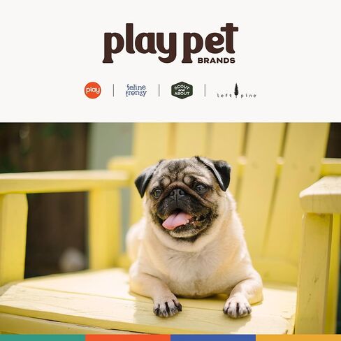 P.L.A.Y. Cute Plush Dog Toys - P.L.A.Y. Montreal Munchies Food Themed Durable Squeaker Toy, Great for Puppies & Small, Medium, Large Dogs - Machine Washable, Recycled Materials (Poutine) in Kuwait