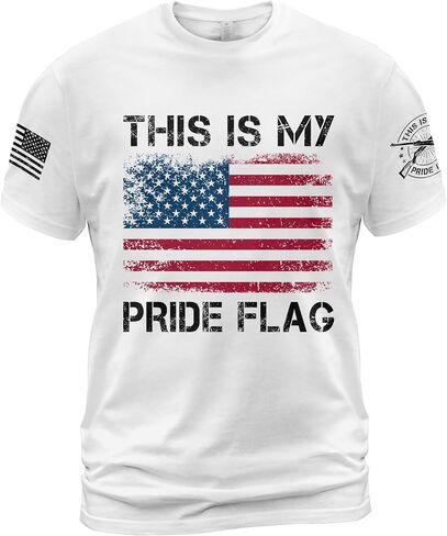 This is My Pride Flag Shirt, 4th of July Shirts for Men, American Flag Shirt, Patriotic Shirts for Men in Saudi Arabia