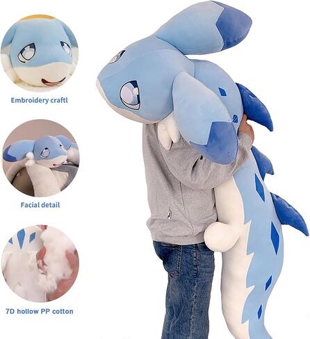 OSOCU 60 Inch Blue Chillet Plush Toys - Giant Soft Figure Doll - Huggable Stuffed Animal Plushies - Furry Stuffed Animal Pillow Gifts for Kids Boyfriend in Saudi Arabia
