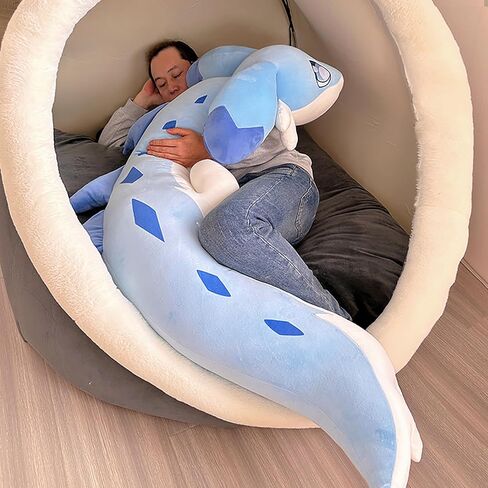 OSOCU 60 Inch Blue Chillet Plush Toys - Giant Soft Figure Doll - Huggable Stuffed Animal Plushies - Furry Stuffed Animal Pillow Gifts for Kids Boyfriend in Saudi Arabia
