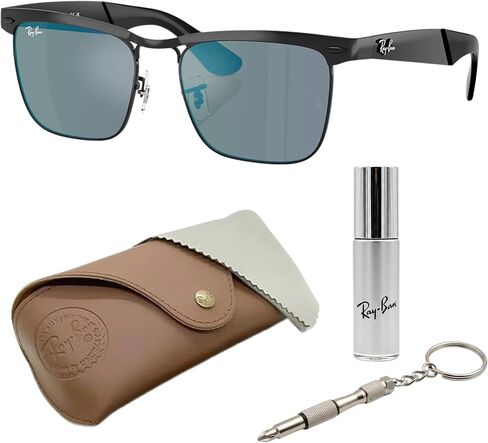 نظارات شمسية Ray-Ban RB3875 WAYFARER DELUXE مربعة الشكل مع مجموعة نظارات RAYBAN الرسمية in Kuwait