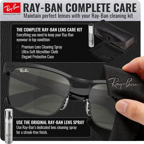 نظارات شمسية Ray-Ban RB3875 WAYFARER DELUXE مربعة الشكل مع مجموعة نظارات RAYBAN الرسمية in Kuwait