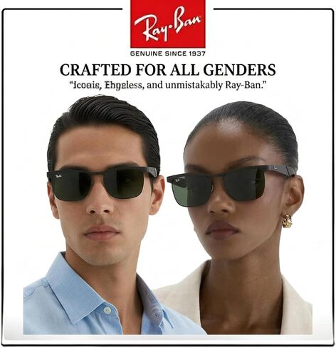 نظارات شمسية Ray-Ban RB3875 WAYFARER DELUXE مربعة الشكل مع مجموعة نظارات RAYBAN الرسمية in Kuwait