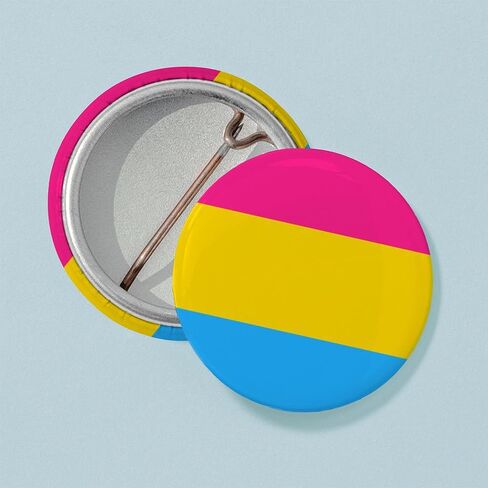 دبوس زر صغير دائري بعلم CafePress Pansexual Pride مقاس 1 بوصة in Kuwait