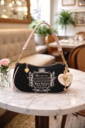 Juicy Couture Juicy Tale Quilted Shoulder Bag with Charms in Saudi Arabia