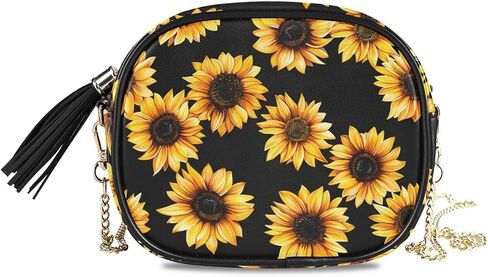 ALAZA Tiger Stripe Wild Animal Print Cross Body Fashion Chain Bag كتف واحد محفظة جلدية PU للنساء الفتيات in Kuwait