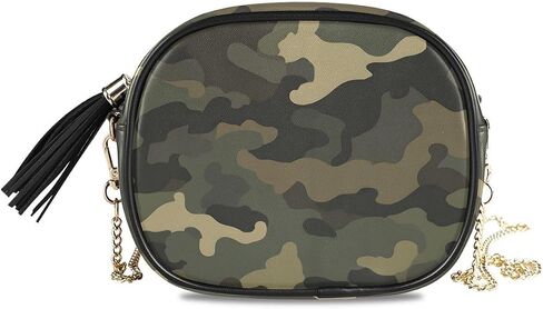 ALAZA Tiger Stripe Wild Animal Print Cross Body Fashion Chain Bag كتف واحد محفظة جلدية PU للنساء الفتيات in Kuwait