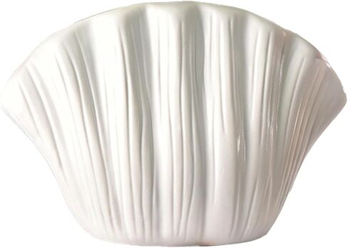 7.5 Inch Mini Shell Vase for Dried Flowers Boho Plastic Coastal Vase Seashell Shaped Decorative Flowers Planter for Beach Wedding Centerpiece Table Decorations Home Bedroom Living Room Decor in Saudi Arabia