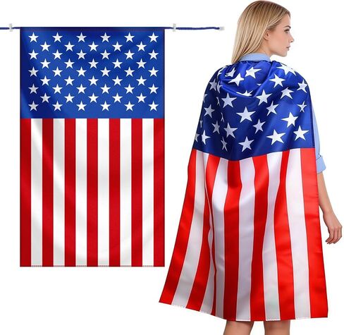 Country Flag Cape Cloak Costume, Patriotic Cape for Parades, Sports Events, National Holidays in Saudi Arabia