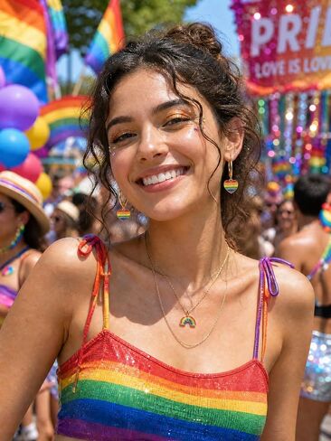 3 Pairs Rainbow Pride Earrings, LGBTQ Love Wins Colorful Enamel Earrings for Women LGBTQ Jewelry Gifts in Saudi Arabia