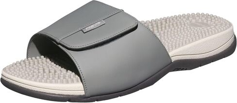 Revs - Men’s Slip-On Reflexology & Acupressure Massage Sandals. Comfort Footwear, Adjustable Strap, Shock Absorbing, Cushion Sole & Orthotic Arch. Wear for Pain Relief. US Orders Ship from US Stock in Kuwait