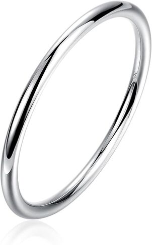 Sterling Silver Bangle Bracelets for Women Handmade 925 silver Bracelets Fashion Jewelry Simple Bangles for Women Valentine Mothers Day Gift in Saudi Arabia