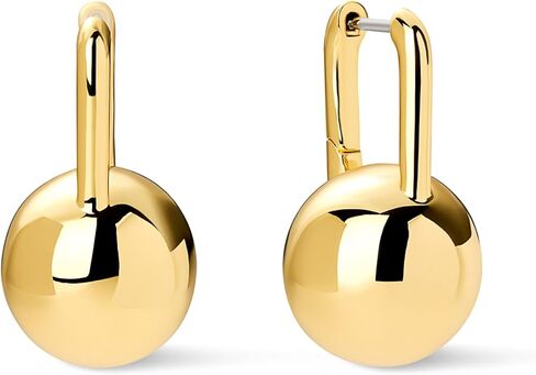 Ana Luisa Perry Statement Earrings for Women Trendy - Bold 14K Gold Plated Ball Drop Dangle Chunky Earrings for Women - Hypoallergenic, Water-Resistant, Tarnish-Free - Stylish Chunky Gold Jewelry in Saudi Arabia