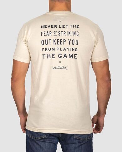Baseballism Adult Babe Ruth No Fear T-Shirt in Saudi Arabia