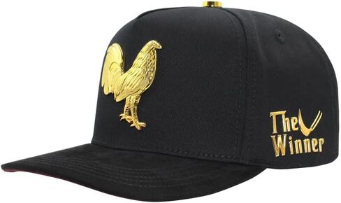 Ferreti Hats FT150 El Gallo Black Baseball Hat for Men & Women - Black Rooster Hat - Premium Adjustable Baseball Cap, Gorra de Gallo para Hombre y Mujer in Saudi Arabia
