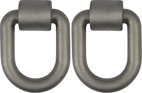 Curt 83780 3 × 4 بوصة لحام مقطورة D-Ring Tie أسفل المرساة ، 46،760 رطل قوة كسر in Kuwait