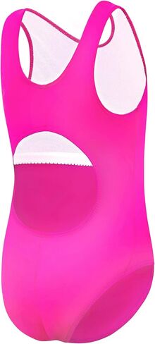 Girls Swimsuits One-Piece Bathing Suits Multicolor Kids Back Cutout Summer Beach Swimwear for Water Sport in Saudi Arabia