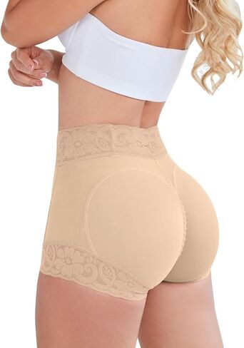 Butt Lifting Panties, Tummy Control Shapewear for Women Compression Underwear Short Lace Butt Lifter Shapewear Medium in Saudi Arabia