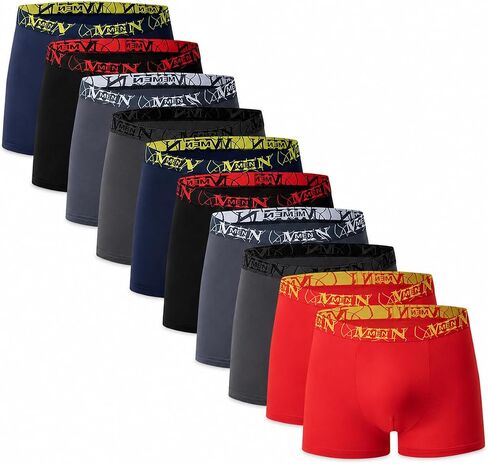 10PACK Ultra ComfortSoft Underwear, Moisture Wicking & Breathable No Ride Up Boxer Briefs in Kuwait
