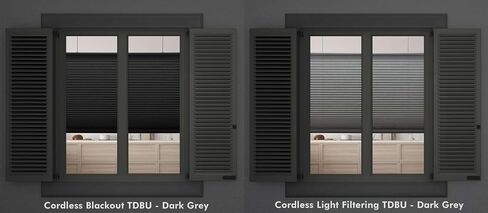 Linen Avenue Cordless Cellular Top Down Bottom Up Light Filtering Shade 19 W x 66 H, Platinum (Arrives 1/4" Narrower) in Saudi Arabia
