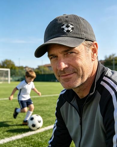 Waldeal Soccer Hat for Women Men, Gifts for Soccers Lovers, Adjustable Embroidered Heart Soccer Baseball Cap in Kuwait