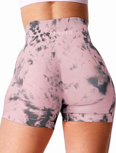 Seamless High Waisted Shorts for Women Smile Contour Biker Shorts Gym Yoga Workout in Kuwait