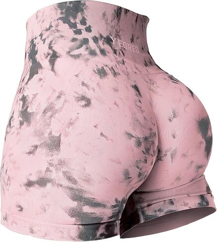 Seamless High Waisted Shorts for Women Smile Contour Biker Shorts Gym Yoga Workout in Kuwait
