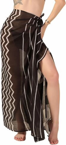 100% Cotton Sarong Cover Up for Women Indian Block Print Beach Wrap Skirt Long Boho Swimsuit Bikini Pareo (73" x 43") in Kuwait