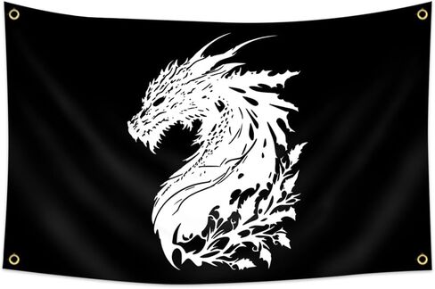 FAMXAKAFLY Medieval Dragon Flag 2x3 Ft Cool Dragon Tapestries Fantasy Wall Hanging Tapestry for Living Room Bedroom Man Cave Decor in Saudi Arabia