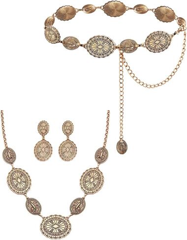 TOPACC Western Belt and Western Necklace with Earrings for Women Country Concert Outfit in Saudi Arabia