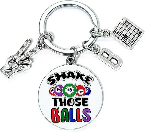 سلسلة مفاتيح Bingo Lover Keychain هدايا ألعاب رقمية مضحكة لعيد الميلاد والتخرج وعيد الميلاد وهدايا محظوظة للاعبين محبي الألعاب المبتدئين هدية بنغو المضحكة لمحبي كازينو المقامرة والنساء والرجال مجوهرات Bingoing in Kuwait