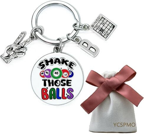 سلسلة مفاتيح Bingo Lover Keychain هدايا ألعاب رقمية مضحكة لعيد الميلاد والتخرج وعيد الميلاد وهدايا محظوظة للاعبين محبي الألعاب المبتدئين هدية بنغو المضحكة لمحبي كازينو المقامرة والنساء والرجال مجوهرات Bingoing in Kuwait