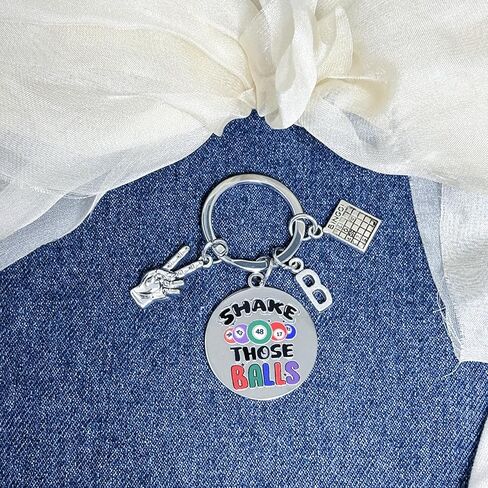 سلسلة مفاتيح Bingo Lover Keychain هدايا ألعاب رقمية مضحكة لعيد الميلاد والتخرج وعيد الميلاد وهدايا محظوظة للاعبين محبي الألعاب المبتدئين هدية بنغو المضحكة لمحبي كازينو المقامرة والنساء والرجال مجوهرات Bingoing in Kuwait