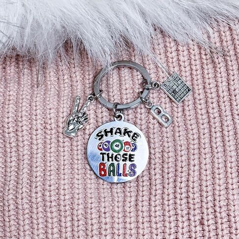 سلسلة مفاتيح Bingo Lover Keychain هدايا ألعاب رقمية مضحكة لعيد الميلاد والتخرج وعيد الميلاد وهدايا محظوظة للاعبين محبي الألعاب المبتدئين هدية بنغو المضحكة لمحبي كازينو المقامرة والنساء والرجال مجوهرات Bingoing in Kuwait