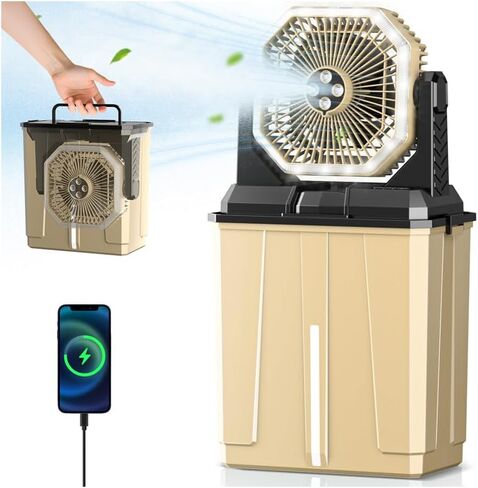 Stroller Fan Rechargeable - Portable Fan for Stroller, Timing Baby Fan, 35H Battery Operated Fan, 3 Speeds Baby Stroller Fan, Rotatable Car Seat Fan, Car Fan for Baby, Clip On Fan with Flexible Tripod in Kuwait