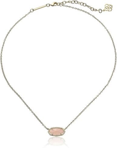 Kendra Scott Elisa Pendant Necklace Gold/Rose Quartz One Size in Kuwait