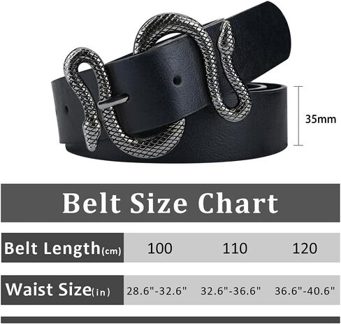 Black Leather Belts for Women,Womens Black Belts With for Jeans with Gold Buckle, 2pack Length 120cm in Saudi Arabia