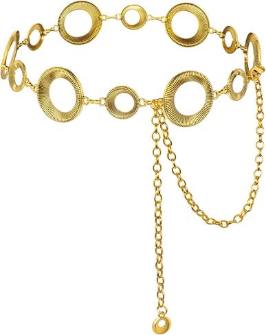 Fashion Ladies Waist Chain, Chunky Metal Chain Belts for Women in Saudi Arabia
