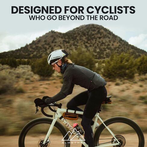 ALMSTHRE Thermal Cycling Gloves | Midnight Black, | Lightweight Full-Finger Riding Gloves, Breathable Stretch Fabric, Anti-Slip Grip | Ideal for Road Cycling, Commuting & Fitness Training in Saudi Arabia