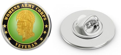 الجيش النسائي فيلق الجيش المخضرم المعادن طية صدر السترة قبعة دبوس التعادل تك Pinback 0.75 " in Kuwait