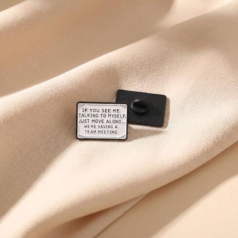 2Pcs If You See Me Talking To Myself Just Move Along Pin Brooch, Funny Lapel Pins for Work, Coworker Pin, Burnout Humor Brooches, Decorative Pins for Backpacks Bags Hats Jackets Clothes in Saudi Arabia