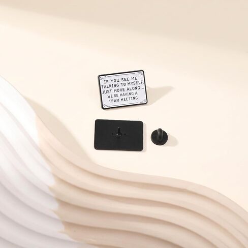 2Pcs If You See Me Talking To Myself Just Move Along Pin Brooch, Funny Lapel Pins for Work, Coworker Pin, Burnout Humor Brooches, Decorative Pins for Backpacks Bags Hats Jackets Clothes in Saudi Arabia