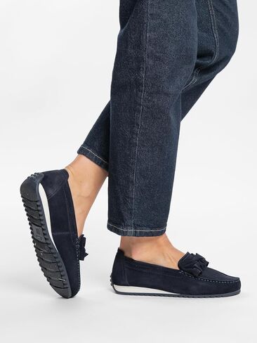 ARA Women's Newport Moccasin, Blue, 10.5 in Kuwait